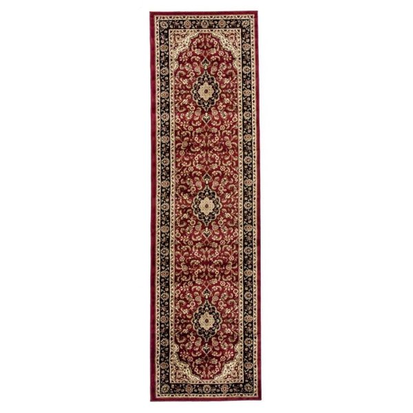 Perfectpillows MEDALLION KASHAN RED 2 ft. 3 in. x 9 ft. 6 in. Runner 54100 PE1578714